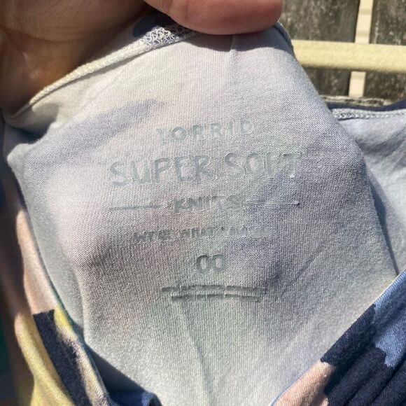 Torrid Babydoll Super Soft Tie-Front Off-Shoulder Top | M 00 - Picture 2 of 4